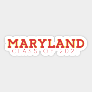 University of Maryland Class of 2021 Sticker